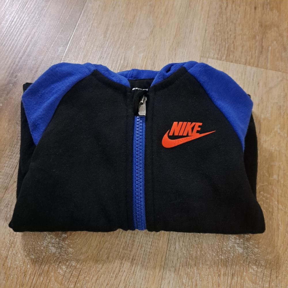 Nike Baby`s Futura Hooded Longsleeves Full Zipper One Piece Coverall Size 6M - Picture 5 of 10